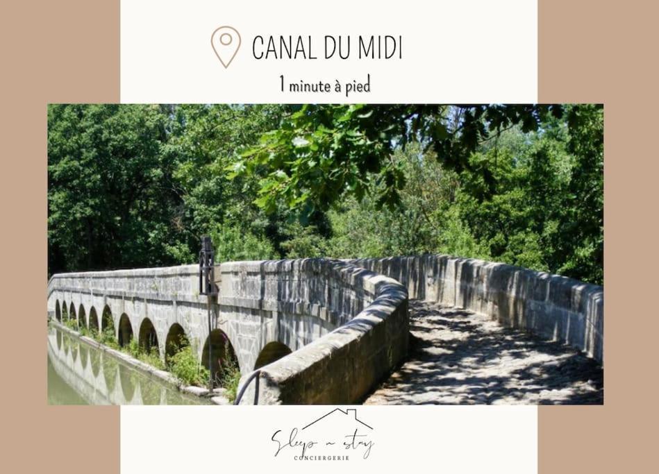 ** Superbe Appartement Sur Le Canal Du Midi ** La Redorte Esterno foto